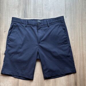 Men's Navy Blue Shorts - Theory Zaine shorts size 32